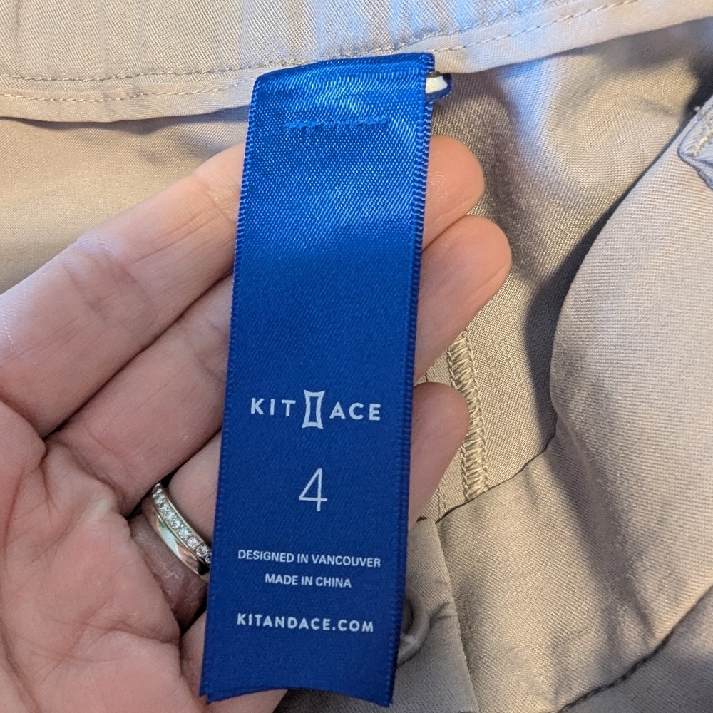 Kit and Ace Lavender Gray High-Waist Bermuda Shorts - Picture 7 of 8